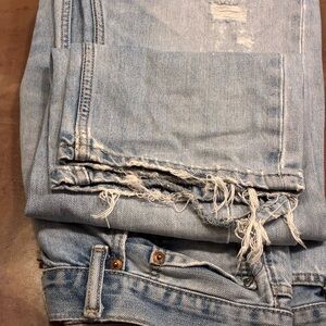 Levi's Classic Blue Jeans with Tan Label